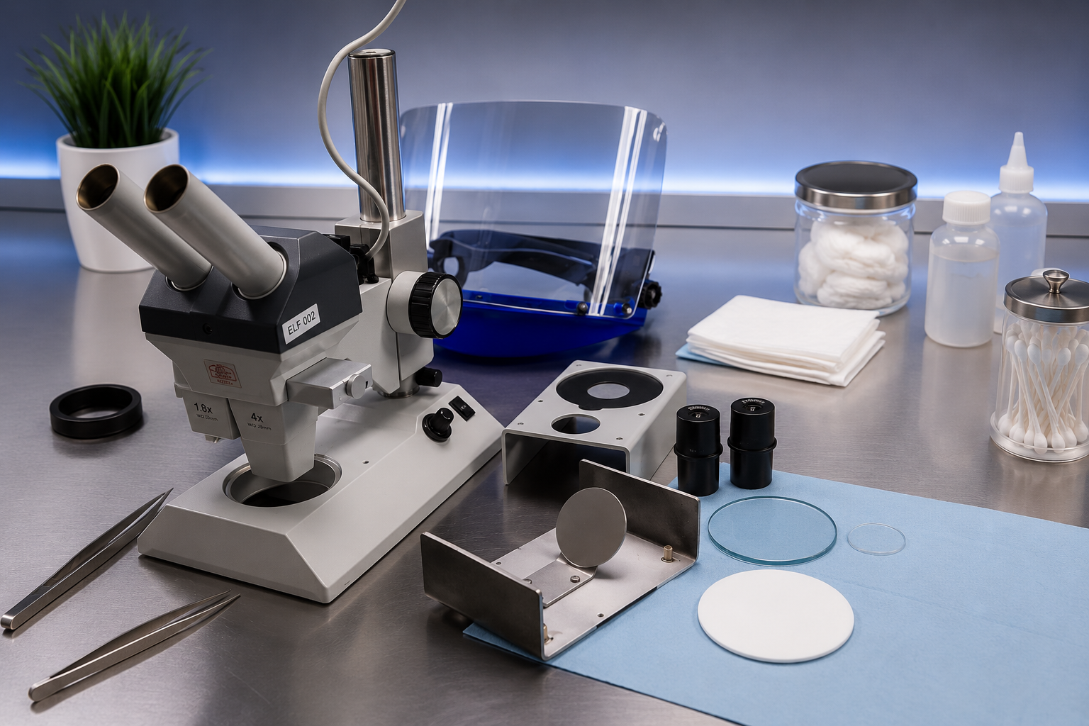 ZEISS Axio Imager.A1m completamente desarmado durante servicio t&eacute;cnico en laboratorio de metalograf&iacute;a